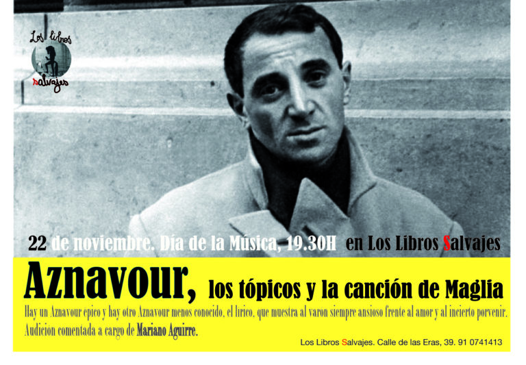 Aznavour en «Los libros salvajes»