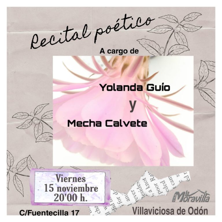 Recital poético de Yolanda Guío y Mecha Calvete