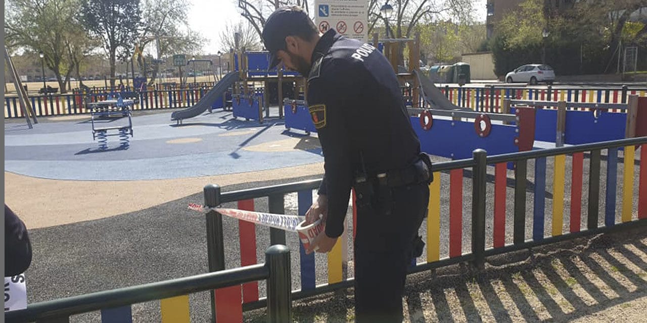 cierre de parques, zonas infantiles…