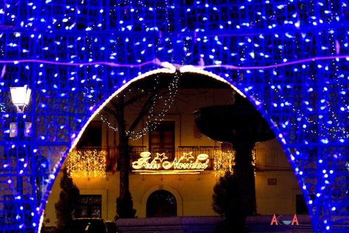 luces de navidad en Villaviciosa
